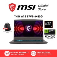 MSI Thin A15 Gaming Laptop - AMD Ryzen 7 Processor - NVIDIA GeForce RTX 4050 - 15.6" FHD 144Hz IPS