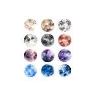 Moon Watercolor Sticker