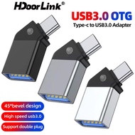 Hdoorlink 45° Angled Type-C To USB 3.0 OTG Adapter Micro Male To USB Female Converter For Flash Driv