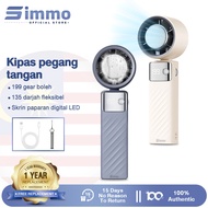 Simmo Fan Portable Kipas Mini 199 gears Hand Fan 4000 mAh Kipas Tangan 135° Flexible Rotation Mini F