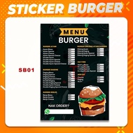 STICKER BURGER A4/A3 KALIS AIR