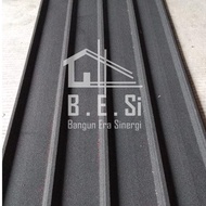 Atap Spandek Pasir 0,45 mm x 750 mm - Hitam, 2 m