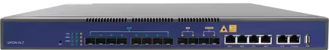 Hot SaleV1600G1 Layer3 GPON OLT 8*GPON,4*GE(RJ45)+2*GE(SFP)+2*10GE(SFP+) 8 Port