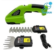 Cordless Grass Shear with Non-Slip Handle Rechargeable Powerful Motor Grass Cutter 2-in-1 Handheld E