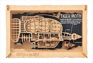 Ensky Castle in The Sky Laputa Tiger Moss Paper Theater H 3.9 x W 6.0 x D 1.7 inches (100 x 152 x 42