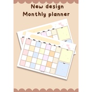 A4 Monthly Planner | Notepad