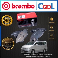 NISSAN SERENA C24 (2001 - 2012) FRONT (DEPAN) BRAKE PAD BREMBO