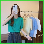 Eleven RRX 3/4 Knitted Top With Buttons 0179