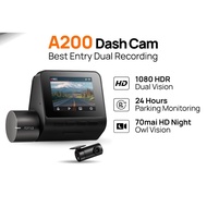 JYK [New Launch] 70mai Dashcam A200 Dual Channel 1080P Full HD+ HDR | 24H Parking Surveillance