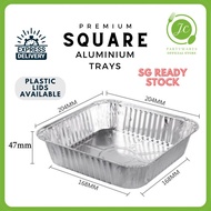 ✅SG READY STOCK - Square Aluminium Tray 1452/44