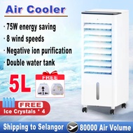Royalstar Air Cooler Aircond Mobile Air Conditioning Fan Ice Crystal Refrigeration Cooling Fan Humid