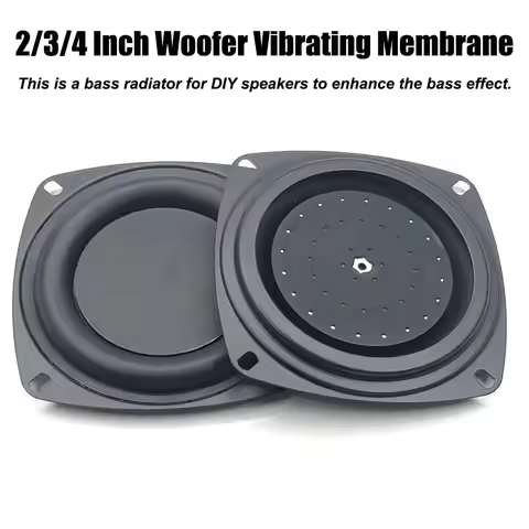DIY Universal Woofer Radiator 2/3/4inch Black Bass Passive Speaker Speaker Vibration Diaphragm