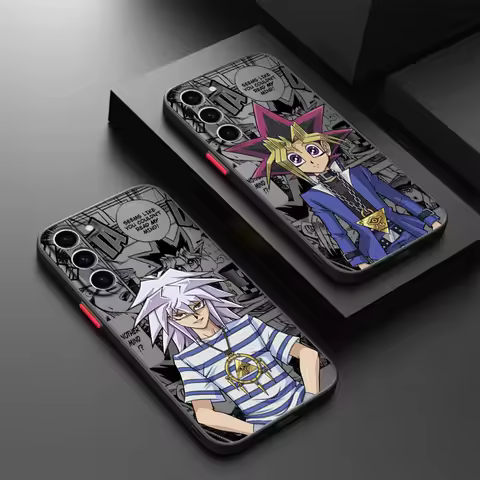 Yu Gi Oh Anime Fashion Cool Frosted Translucent For Samsung Galaxy S24 S23 S22 S21 S20 FE S10 S9 S8 