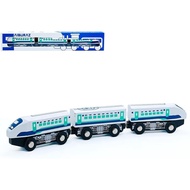 Wooden Bullet Train Cars Track Accessories Set High-Speed City Train Toys Fit for Wooden Train Track