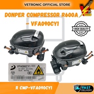 Original Replacement for Refrigerators & Freezers | DONPER VFA090CY1 Compressor | Inverter | R600a |