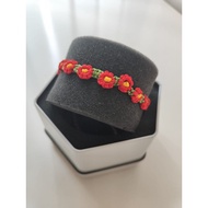 Floral Motif Macrame Rope Bracelet