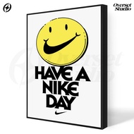 (Poster + Frameblock) Have A Nike Aesthetic Wall PosterDAY Nike Poster Men's Room Decoration PNK14