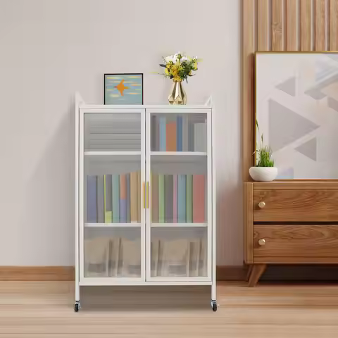 Storage Cabinet 4-tier Storage Cabinet Storage Cabinet with Universal Wheels
