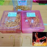 100PCS/BOX MATA KAIL FIRE EAGLE MARUSEIGO GOLD 4539G FISHING HOOK MADE FROM JAPAN/KOREA SUPER SHARP 