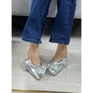Women's Silver Shoes Zs641 Heels Shoes Mygtoc,Id