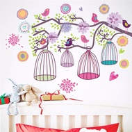 Reliza WALLSTICKER bird cage colorful bird cage AY993 Wall Sticker Wall Sticker pt