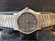 EBEL Watch 女庄玉寶Classic Wave 石英手錶(灰色錶面邊有脱色) 連warranty card 及Spare link. 22mm
