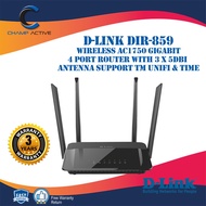 D-LINK DIR-859 Wireless AC1750 Gigabit 4 Port Router with 3 x 5dBi Antenna support TM UNIFI & TIME