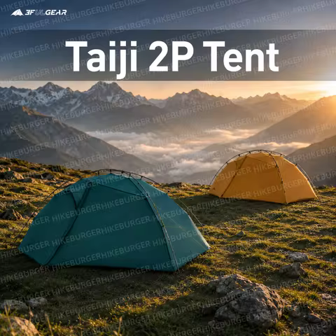 3F UL GEAR Taiji 2-Person Ultralight Tent 15D Nylon Waterproof Camping Tent for Backpacking and Hiki