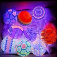 23 Cm Colorful LED Light-Up Rubber Ball Toy