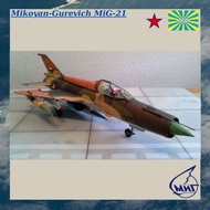 MiG-21 Gurevich Jet Fighter Paper Model