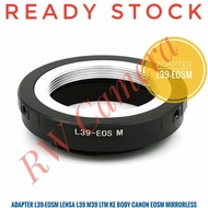 L39-EOSM Adapter L39 M39 Lens Leica LTM to Canon EOS M EF-M M5 Converter Adapter
