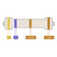 Carbon Film Resistor DIP 1/4W Color Ring Resistor 5% Precision 4.7 R/47R/470R/4.7k/47k/470k