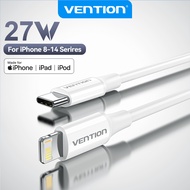 Vention PD 27W Type C to Lighting Fast Charging Cable Compatible For iPhone 14 13 12 11 Pro Max