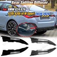 For BMW G22 G23 G24 G26 420i 430i M440i M Sport 2020-2024 Rear Bumper Side Spoiler Corner Protector 