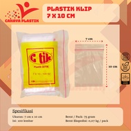 10x7 Ziplock Zipper Plastic Clips Size 10 x 7 cm 100 Sheets