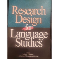 (UM) RESEARCH DESIGN FOR LANGUAGE STUDIES
