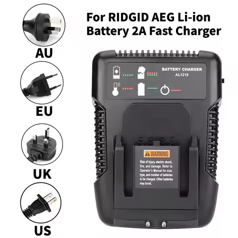 18 V Lithium Battery Charger For AEG RIDGID 14.4 V 18 V Li-Ion Battery Power Tool Battery Charging H