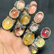 Original kinyang coral stone ( phantom quartz) natural alpacaRing phantom quartz stone/ kinyang cora