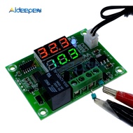 Xh-W1219 Dual Led Digital Display Thermostat Temperature Controller Regulator Switch Control Relay Ntc Sensor Module Dc 12v