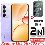 RealmeC85 Pro 5G 2in1 9H Full Cover Screen Tempered Glass For Realme C85 C 85 Pro C85Pro C85X Realme