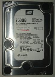 WD黑標 750g 桌上型 SATA2 硬碟 使用時數240小時