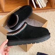 XIXITIAO | รองเท้าบูทหิมะเพิ่มความสูง หนังแท้และขนสัตว์