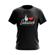 [READY STOCK] T-SHIRT LOVE SARAWAK BUMI KENYALANG