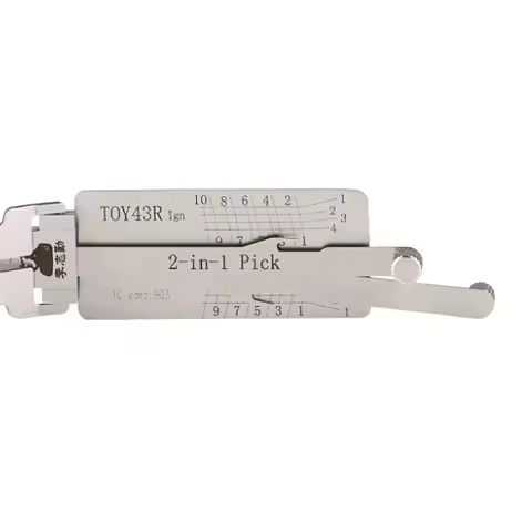 Lishi 2 in 1 Lock Pick TOY43R Ign Original Decoder Ignition Car Door Opener for Subaru Great Wall To