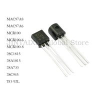 100PCS MAC97A8 MAC97A6 MCR100 MCR100-6 MCR100-8 2SC1815 2SA1015 2SA733 2SC945 TO-92L in STOCK IC CHI