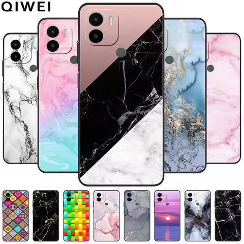 For Redmi A2 Plus Case A2+ Black Bumper Silicone TPU Soft Capa for Xiaomi Redmi A1 Plus A 1 2 A2Plus