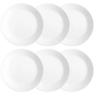 Corelle Livingware 6-Piece Dinner Plate Set, Winter Frost White