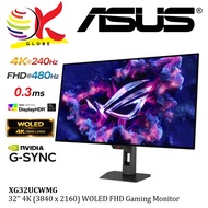 ASUS 32 Inch ROG Strix OLED XG32UCWMG 4K UHD 3840x2160 240Hz 0.03ms Monitor OLED Panel HDR OLED Care