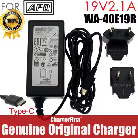 Genuine APD WA-40E19R 19V 2.1A 40W USB-C AC Adapter Charger for Pokini Tab E11 Industrial Tablet PC 