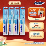 Combo 4 Bàn chải đánh răng Jordan Clean Between Lông siêu mềm siêu mảnh 0.01mm